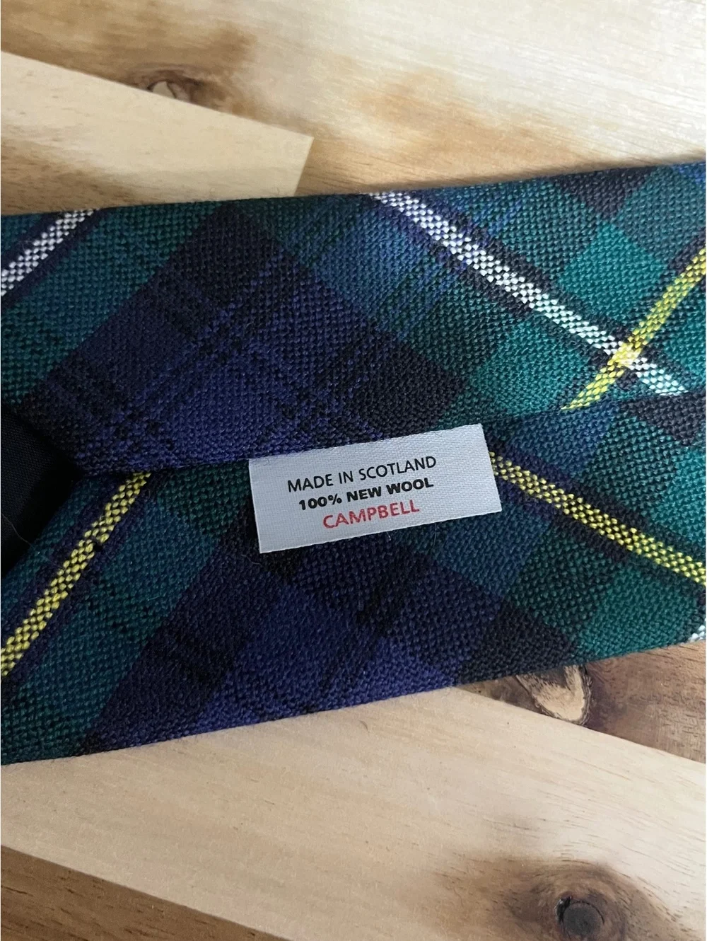 Campbell Tartan Wool Tie
